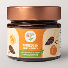 Lade das Bild in den Galerie-Viewer, DATYS. BIO APRIKOSE KAKAO AUFSTRICH.