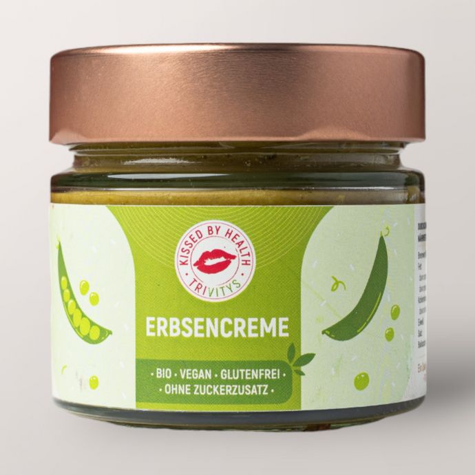 Erbsencreme. Einheimisch. Voller Protein.